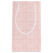 Graffiti roze Baby shower met een cadeautas voor m (Voorkant)