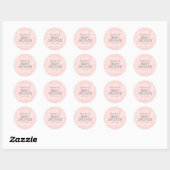 Graffiti roze Baby shower Sticker (Vel)