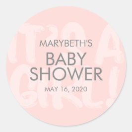 Graffiti roze Baby shower Sticker