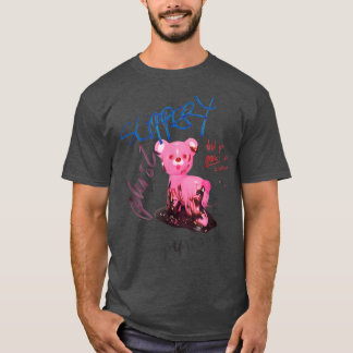 Graffiti roze Beer T-shirt