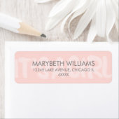 Graffiti roze een meisje Baby shower Adres label (Insitu)