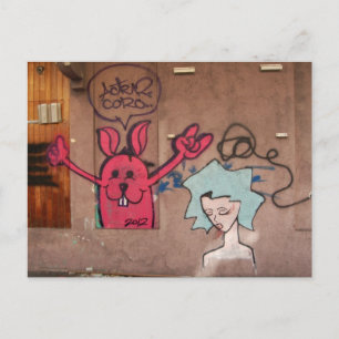 Graffiti, San Juan, Puerto Rico Briefkaart