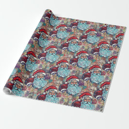 Graffiti Santa Christmas Wrapping Paper Cadeaupapier