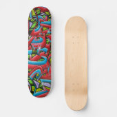 Graffiti Schaats Board Persoonlijk Skateboard (Voorkant)