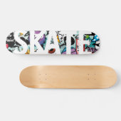 Graffiti-SCHAATS Persoonlijk Skateboard (Horizontaal)