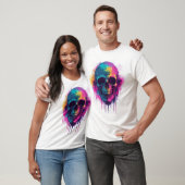 Graffiti Schedel Rebel T-shirt (Unisex)