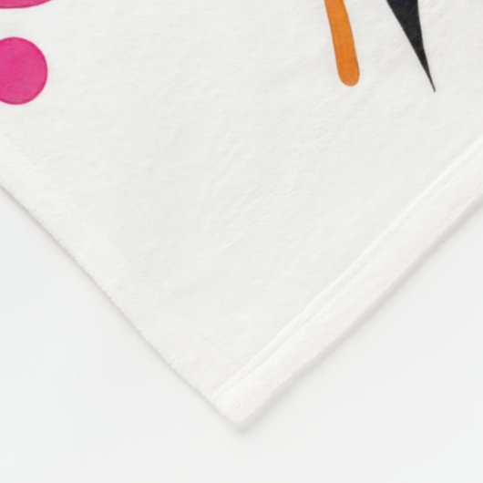 Graffiti Schedel & Rozen Fleece Deken (Hoek)