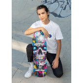 Graffiti Schedel Skateboard Deck Neon Straatkunst