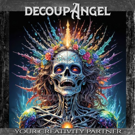 Graffiti Schedelexplosie - Decoupage - Tissuepapier