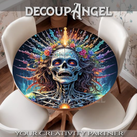 Graffiti Schedelexplosie - Decoupage - Tissuepapier