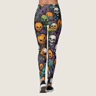 Graffiti schedels leggings