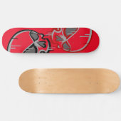 Graffiti schedels persoonlijk skateboard (Horizontaal)