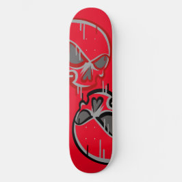 Graffiti schedels persoonlijk skateboard