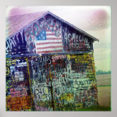 Graffiti schuur poster (Voorkant)