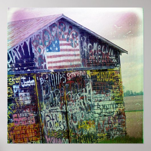 Graffiti schuur poster (Voorkant)