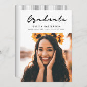 Graffiti Script Afstuderen Aankondiging (Voorkant / Achterkant)