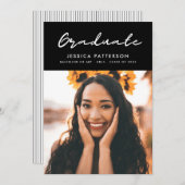 Graffiti Script Afstuderen Aankondiging (Voorkant / Achterkant)