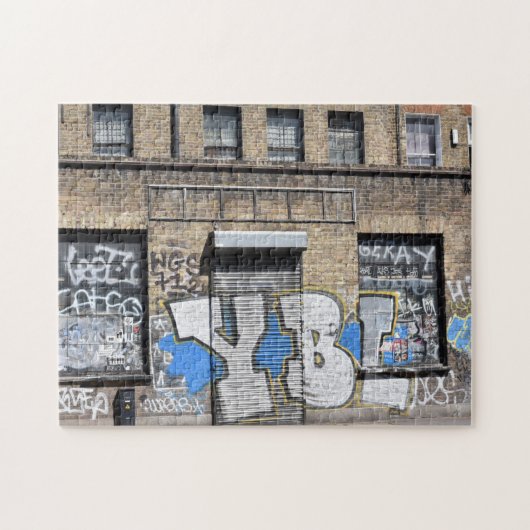 Graffiti Shoreditch Hackney London Verenigd Konink Legpuzzel (Horizontaal)
