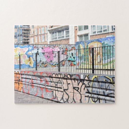Graffiti Shoreditch Hackney London Verenigd Konink Legpuzzel (Horizontaal)