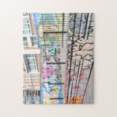 Graffiti Shoreditch Hackney London Verenigd Konink Legpuzzel (Verticaal)