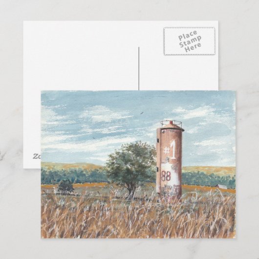 Graffiti Silo Briefkaart (Voorkant / Achterkant)