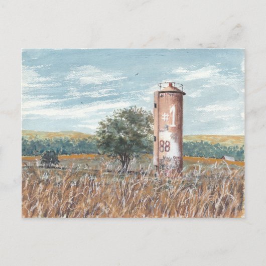Graffiti Silo Briefkaart (Voorkant)