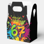 Graffiti Six Seven Birthday Favor Box Bedankdoosjes (Geopend)