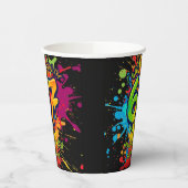  Graffiti Six Seven Kids 7th Birthday Paper Cups Papieren Bekers (Links)
