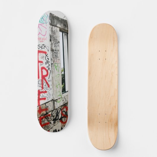 Graffiti Skateboard, Europe Artwork Persoonlijk Skateboard (Voorkant)
