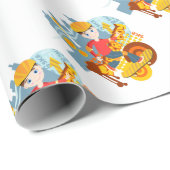 Graffiti skateboard feestje voor een kind cadeaupapier (Rol Hoek)