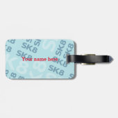 Graffiti skateboard kind verjaardagsfeest bagagelabel (Achterkant horizontaal)