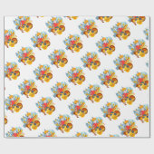 Graffiti skateboard kind verjaardagsfeest cadeaupapier (Vlak)