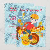 Graffiti skateboard kind verjaardagsfeest kaart (Voorkant / Achterkant)