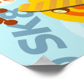 Graffiti skateboard kind verjaardagsfeest poster (Hoek)