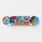 Graffiti Skateboard - Liefde, Diversiteit, en Geli (Horizontaal)