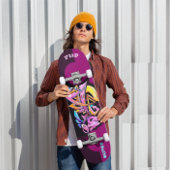 Graffiti skateboard met aangepaste onderschriften
