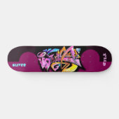 Graffiti skateboard met aangepaste onderschriften (Horizontaal)