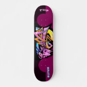Graffiti skateboard met aangepaste onderschriften (Voorkant)
