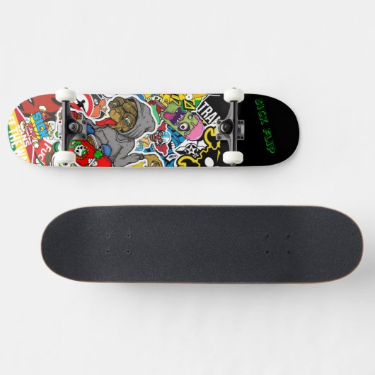 Graffiti Skateboard met je motto (Horizontaal)