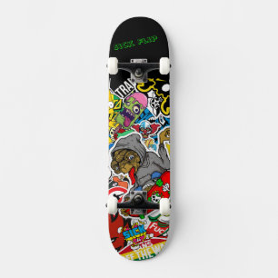 Graffiti Skateboard met je motto