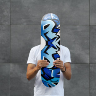 Graffiti Skateboard met persoonlijke onderschrifte