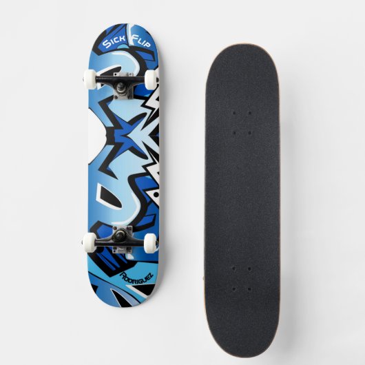 Graffiti Skateboard met persoonlijke onderschrifte (Voorkant)