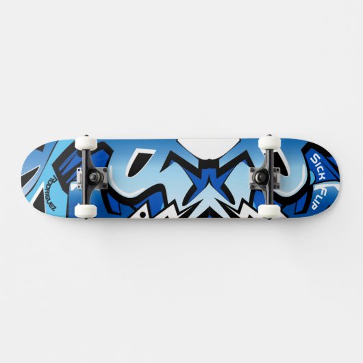 Graffiti Skateboard met persoonlijke onderschrifte (Horizontaal)
