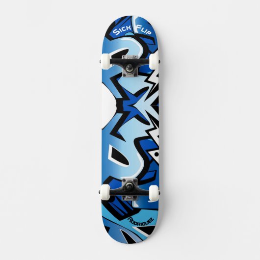 Graffiti Skateboard met persoonlijke onderschrifte (Voorkant)