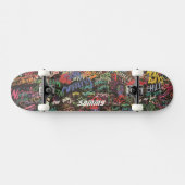 Graffiti skateboard om u aan te passen aan jouw na (Horizontaal)