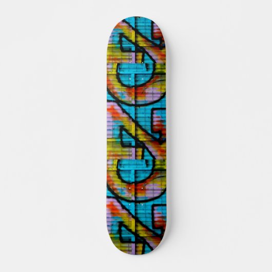 Graffiti skateboard. persoonlijk skateboard (Voorkant)