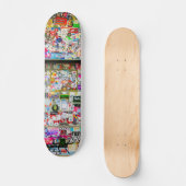Graffiti Skateboard, Portugal Lissabon Sticker Art Persoonlijk Skateboard (Voorkant)