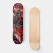 Graffiti Skateboard (rood/zwart) (Voorkant)