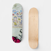 Graffiti-skateboard, unieke wandkunst persoonlijk skateboard (Voorkant)