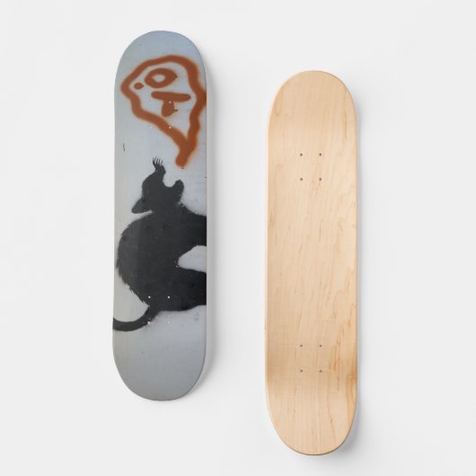 Graffiti skateboardkat. persoonlijk skateboard (Voorkant)
